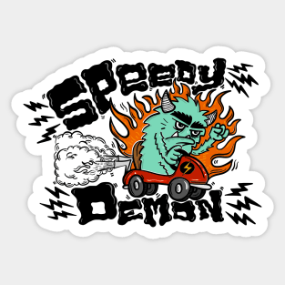 Speedy Demon Sticker